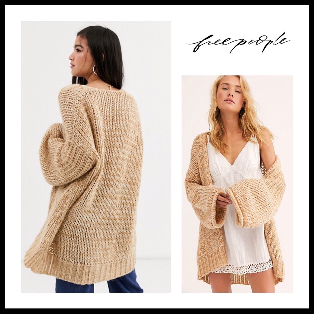 FREE PEOPLE BOHO CARDI LONG CARDIGAN A2C - Picture 16 of 16